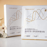 Medicinska rekombinantna kolagenska maska tipa III v elegantni, sterilni embalaži s poudarjenimi ogljikovimi vlakni Kishu Binchotan; izdelek je predstavljen kot luksuzna, visoko učinkovita maska za regeneracijo, pomirjanje in globinsko vlaženje kože.