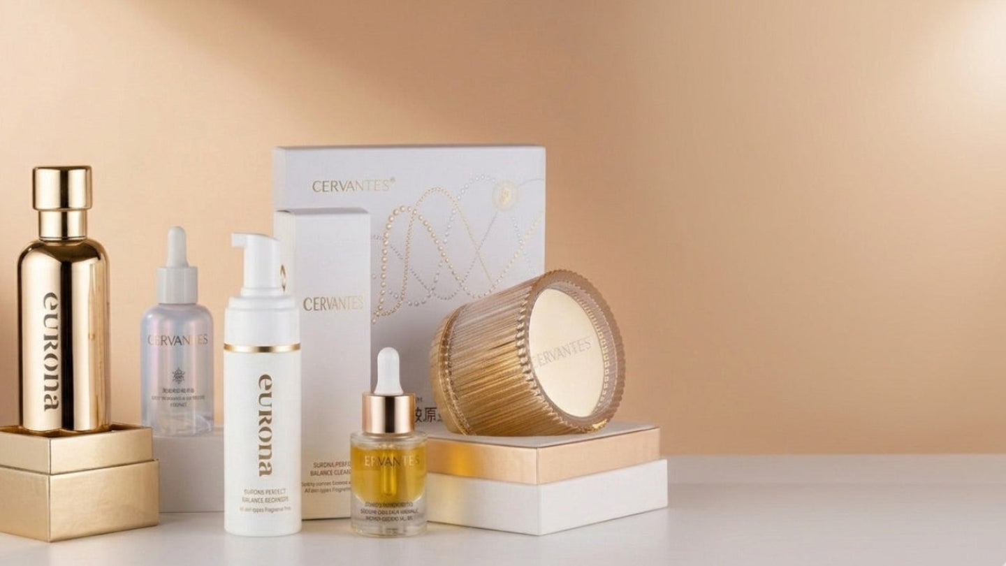 Cervantes & Eurona kolekcija za harmonijo vaše kože: bio-fermentacija, peptidi in DNA nega. Ekskluzivna linija iz studia Domžale.